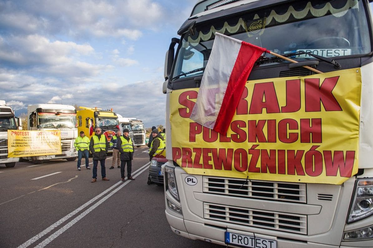 Протесты на украинско-польской границе