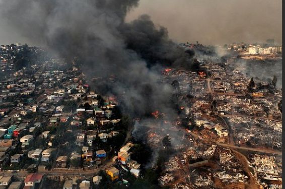 Супутникові знімки показують руйнування від лісових пожеж у чилійському Вальпараїсо